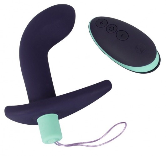 Темно-фиолетовый вибростимулятор простаты с пультом ДУ Remote Controlled Prostate Plug - Orion - в Нижневартовске купить с доставкой