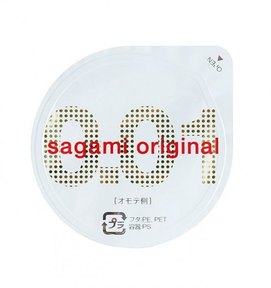 Супертонкий презерватив Sagami Original 0.01 - 1 шт. - Sagami - купить с доставкой в Нижневартовске