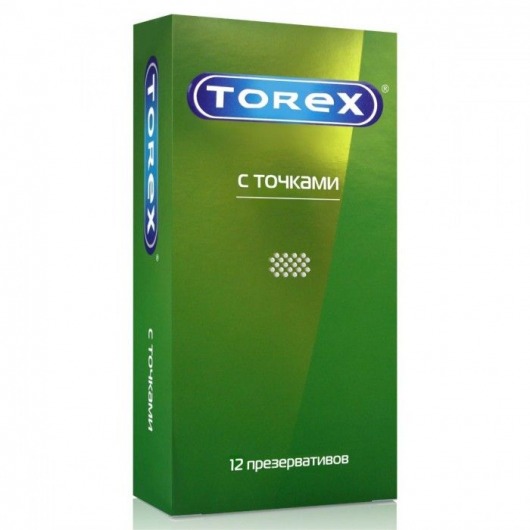 Текстурированные презервативы Torex  С точками  - 12 шт. - Torex - купить с доставкой в Нижневартовске