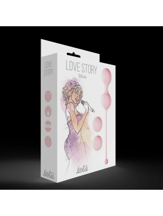 Набор розовых вагинальных шариков Love Story Diva - Lola Games