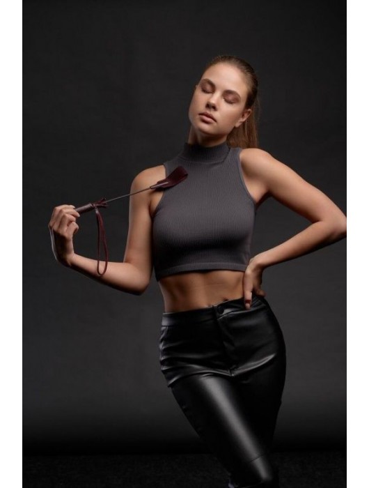 Бордовый стек Ladys Arsenal - 24 см. - БДСМ Арсенал - купить с доставкой в Нижневартовске