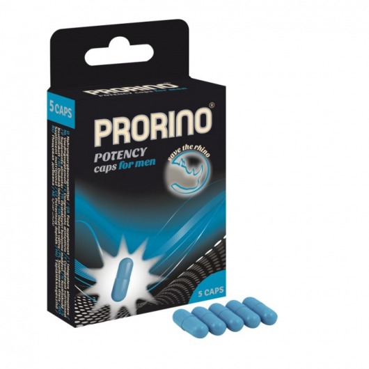 БАД для мужчин ero black line PRORINO Potency Caps for men - 5 капсул - Ero - купить с доставкой в Нижневартовске