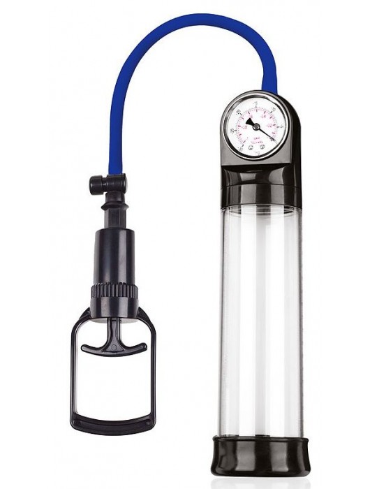Прозрачная вакуумная помпа Sex Expert с манометром - Sex Expert - в Нижневартовске купить с доставкой