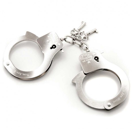 Металлические наручники Metal Handcuffs - Fifty Shades of Grey - купить с доставкой в Нижневартовске