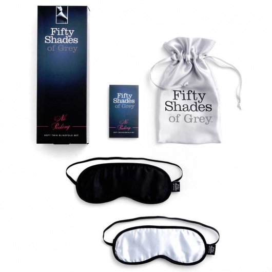 Набор из двух масок на глаза Soft Blindfold Twin Pack - Fifty Shades of Grey - купить с доставкой в Нижневартовске