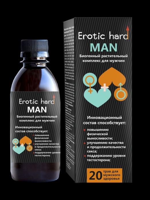 Мужской биогенный концентрат для усиления эрекции Erotic hard Man - 250 мл. - Erotic Hard - купить с доставкой в Нижневартовске