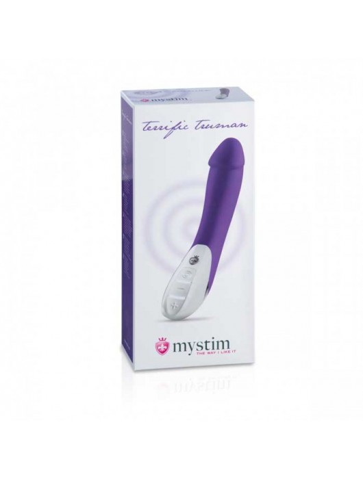 Фиолетовый вибратор Mystim Terrific Truman - 27 см. - MyStim