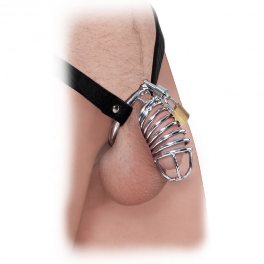 Кольцо верности Extreme Chastity Belt с фиксацией головки - Pipedream - купить с доставкой в Нижневартовске