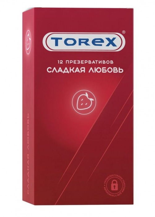 Презервативы Torex  Сладкая любовь  с ароматом клубники - 12 шт. - Torex - купить с доставкой в Нижневартовске