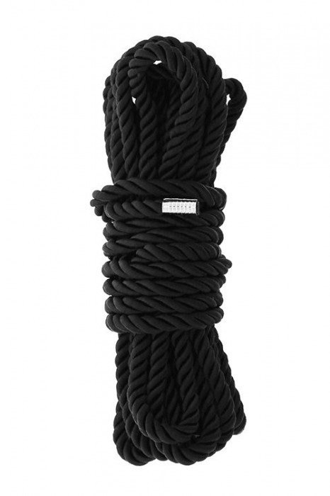 Черная веревка для шибари DELUXE BONDAGE ROPE - 5 м. - Dream Toys - купить с доставкой в Нижневартовске