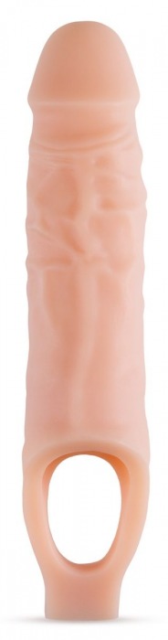 Телесный реалистичный фаллоудлинитель 9 Inch Silicone Cock Sheath Penis Extender - 22,86 см. - Blush Novelties - в Нижневартовске купить с доставкой