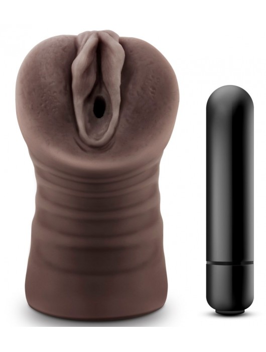 Коричневый мастурбатор-вагина Hot Chocolate Brianna - Blush Novelties - в Нижневартовске купить с доставкой