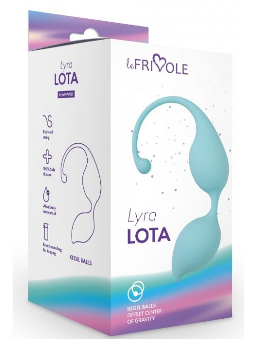 Голубые вагинальные шарики Lota - Le Frivole