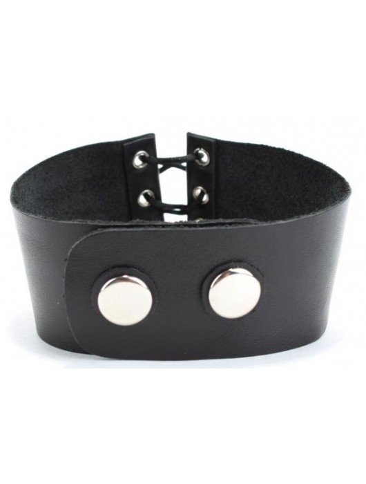 Оригинальный чокер со шнуровкой впереди - БДСМ Арсенал - купить с доставкой в Нижневартовске