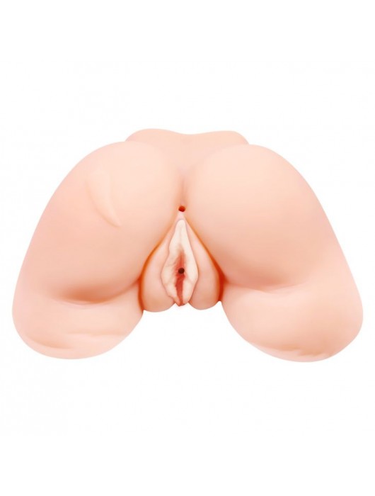 Телесная вибровагина Julie с 2 рабочими отверстиями - Baile - в Нижневартовске купить с доставкой