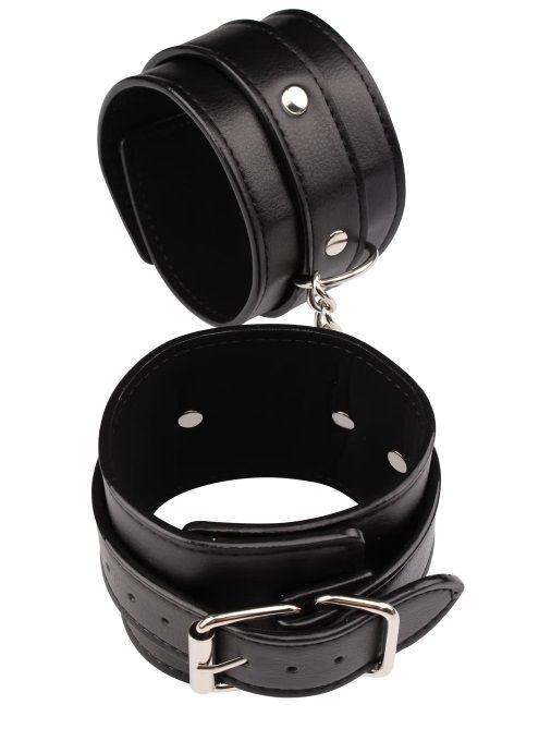 Черные оковы Classic Ankle Cuffs - Chisa - купить с доставкой в Нижневартовске