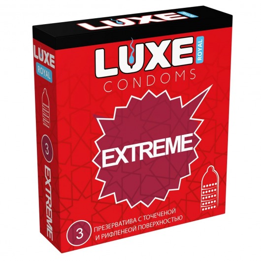 Текстурированные презервативы LUXE Royal Extreme - 3 шт. - Luxe - купить с доставкой в Нижневартовске