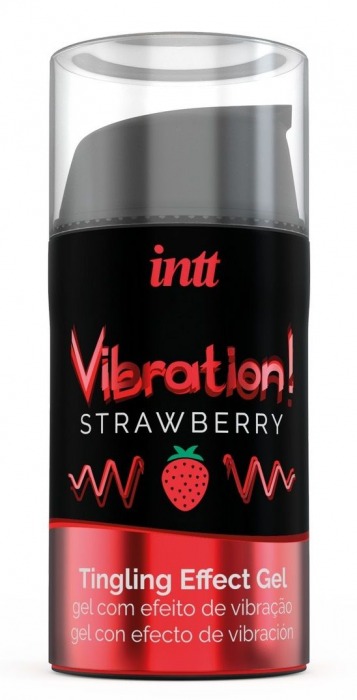 Жидкий интимный гель с эффектом вибрации Vibration! Strawberry - 15 мл. - INTT - купить с доставкой в Нижневартовске