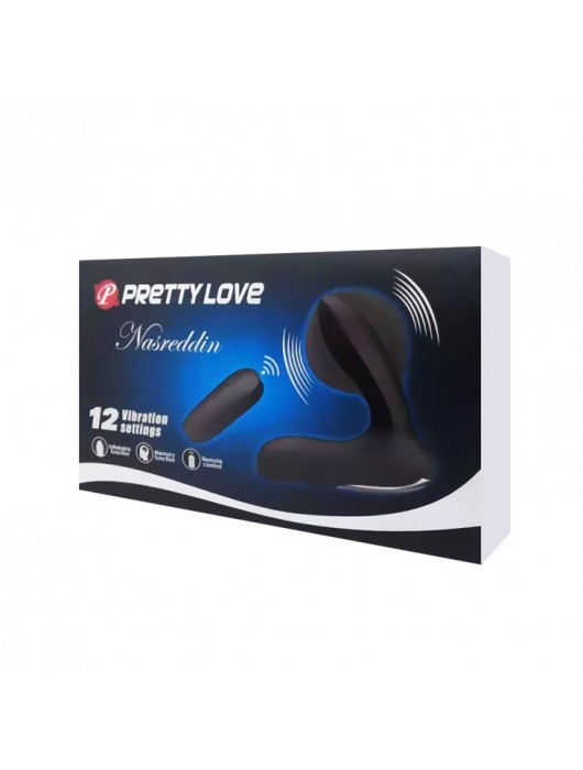 Массажер простаты Nasreddin с функцией расширения и пультом ДУ - 13,5 см. - Baile - в Нижневартовске купить с доставкой