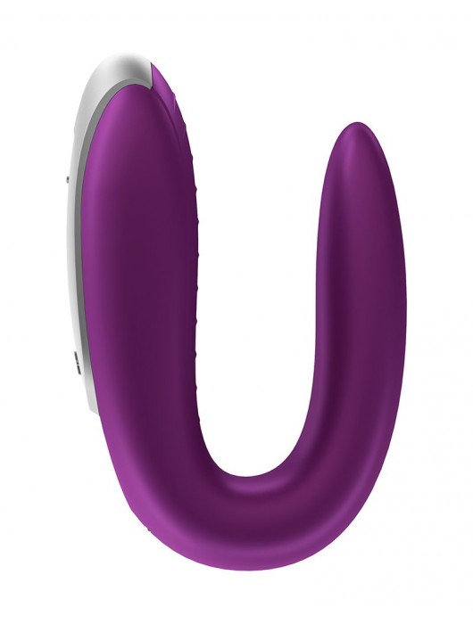 Фиолетовый вибромассажёр для пар Satisfyer Double Fun - Satisfyer