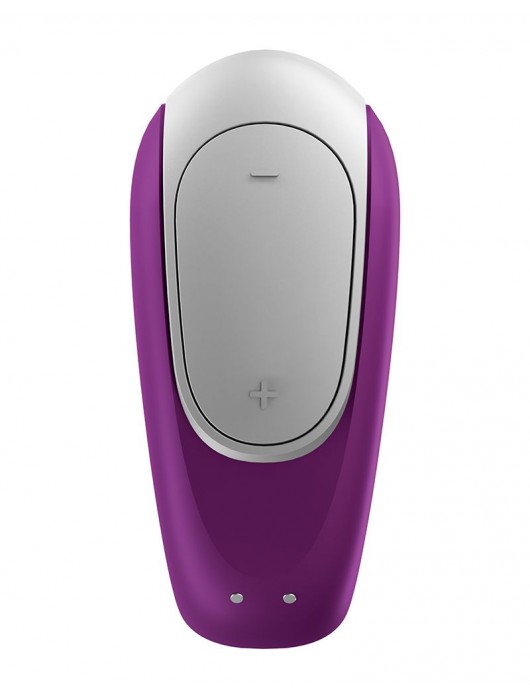 Фиолетовый вибромассажёр для пар Satisfyer Double Fun - Satisfyer