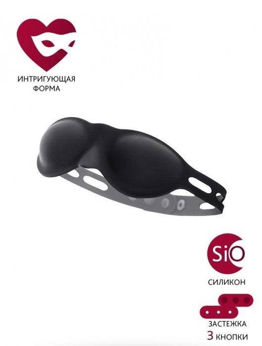 Черная плотная силиконовая маска - ToyFa - купить с доставкой в Нижневартовске