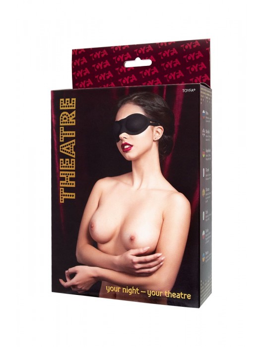 Черная плотная силиконовая маска - ToyFa - купить с доставкой в Нижневартовске