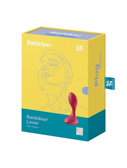 Красный вибромассажёр простаты Satisfyer Backdoor Lover - 14 см. - Satisfyer - в Нижневартовске купить с доставкой