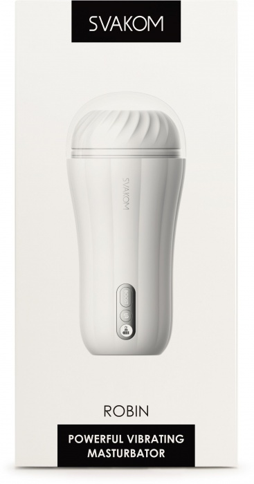 Белый вибромастурбатор Robin - 19,8 см. - Svakom - в Нижневартовске купить с доставкой