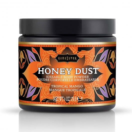 Пудра для тела Honey Dust Body Powder с ароматом манго - 170 гр. - Kama Sutra - купить с доставкой в Нижневартовске