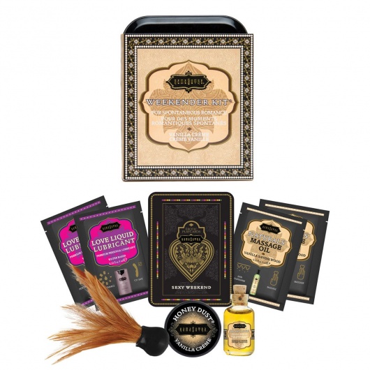 Эротический набор Weekender Kit Vanilla Creme - Kama Sutra - купить с доставкой в Нижневартовске