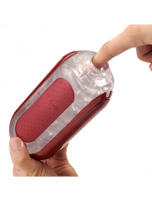 Красный мастурбатор Flip Zero Red   Warmer с подогревом - Tenga - в Нижневартовске купить с доставкой