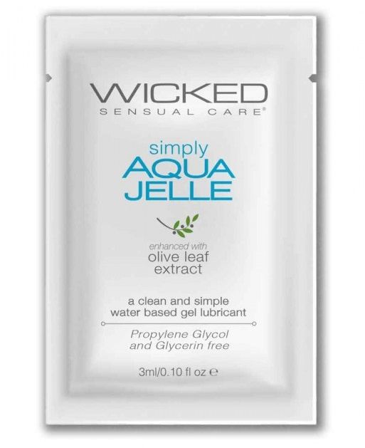 Гель-лубрикант Simply Aqua Jelle - 3 мл. - Wicked - купить с доставкой в Нижневартовске