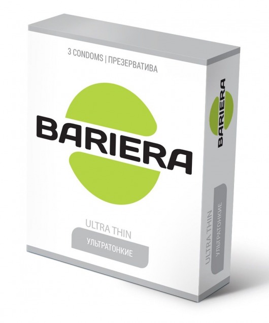 Ультратонкие презервативы Bariera Ultra Thin - 3 шт. - Bariera - купить с доставкой в Нижневартовске