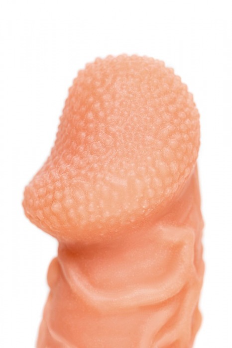 Телесная закрытая насадка с венками Cock Sleeve Size S - 13,8 см. - KOKOS - в Нижневартовске купить с доставкой Телесная закрытая насадка с венками Cock Sleeve Size S - 13,8 см. - KOKOS - в Нижневартовске купить с доставкой