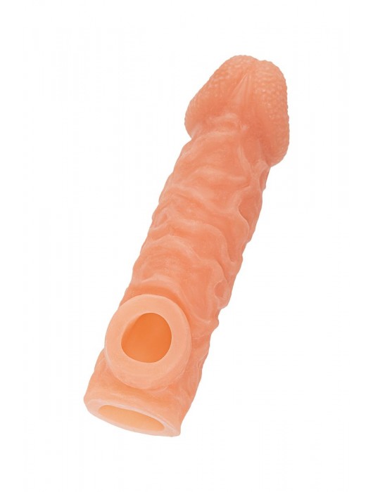 Телесная закрытая насадка с шершавой головкой Cock Sleeve Size S - 13,8 см. - KOKOS - в Нижневартовске купить с доставкой