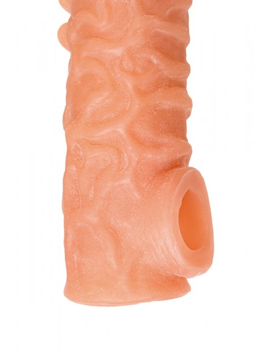 Телесная закрытая насадка с шершавой головкой Cock Sleeve Size S - 13,8 см. - KOKOS - в Нижневартовске купить с доставкой