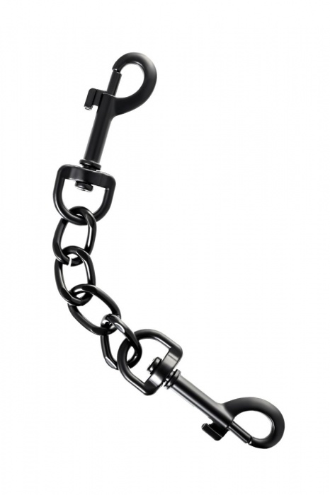 Узкие черные наручники на сцепке - ToyFa - купить с доставкой в Нижневартовске