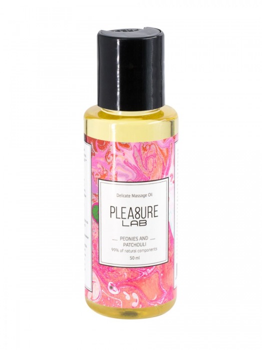 Массажное масло Pleasure Lab Delicate с ароматом пиона и пачули - 50 мл. - Pleasure Lab - купить с доставкой в Нижневартовске