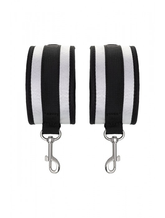 Серебристо-черные наручники Anonymo - ToyFa - купить с доставкой в Нижневартовске