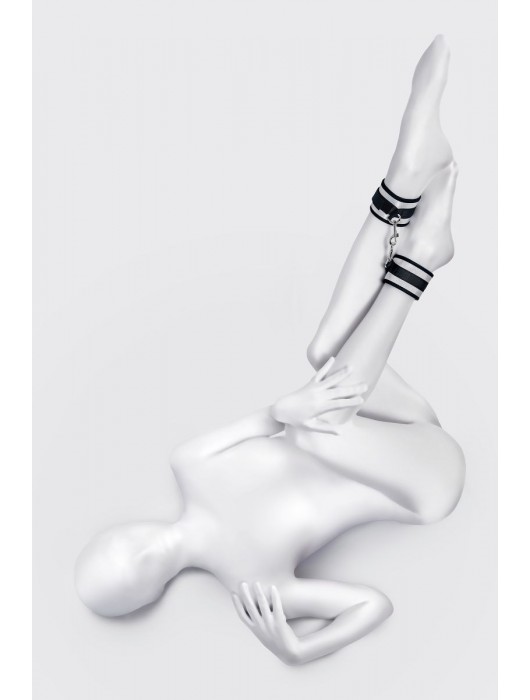 Серебристо-черные оковы Anonymo - ToyFa - купить с доставкой в Нижневартовске