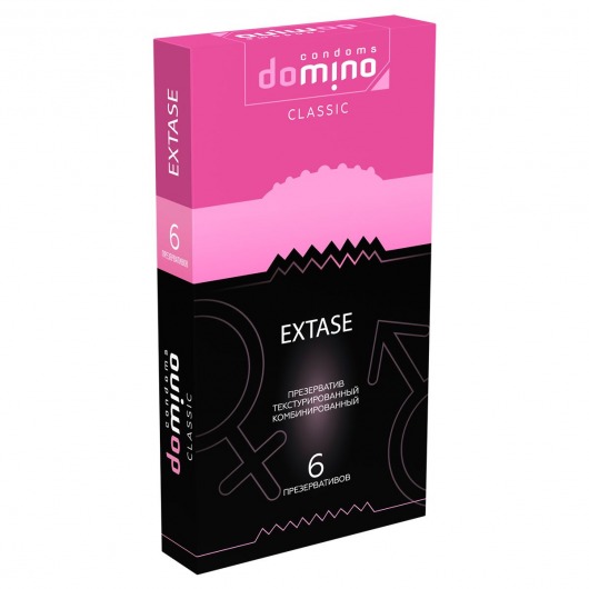 Презервативы с точками и рёбрышками DOMINO Classic Extase - 6 шт. - Domino - купить с доставкой в Нижневартовске