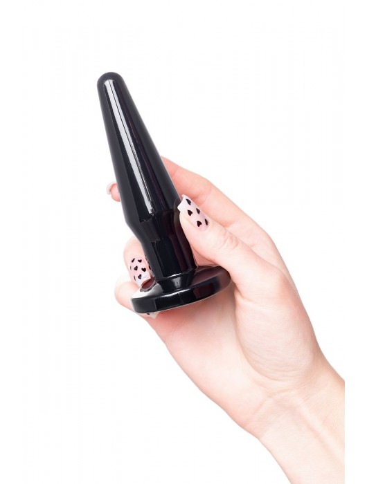 Черная анальная втулка Gemini α - 12 см. - POPO Pleasure