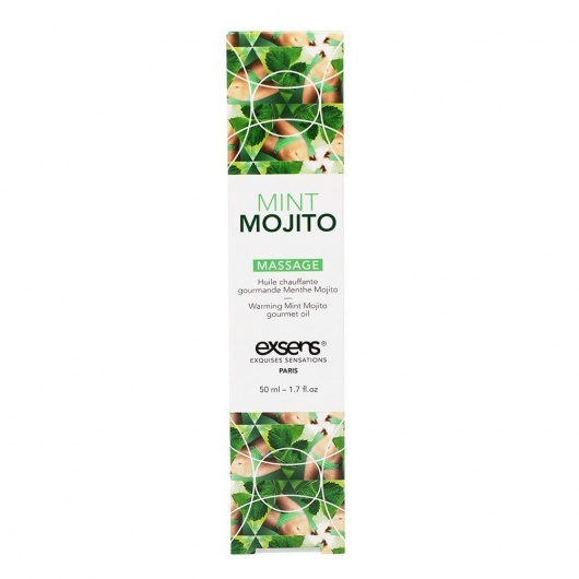 Разогревающее массажное масло с ароматом мохито Gourmet Mint Mojito - 50 мл. - Exsens - купить с доставкой в Нижневартовске