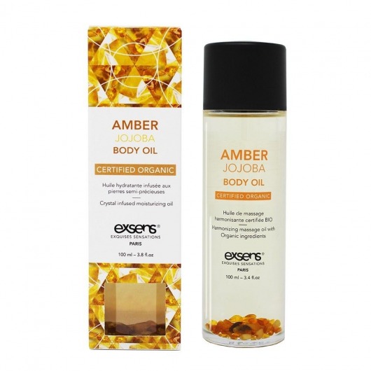 Органическое массажное масло AMBER JOJOBA - 100 мл. - Exsens - купить с доставкой в Нижневартовске