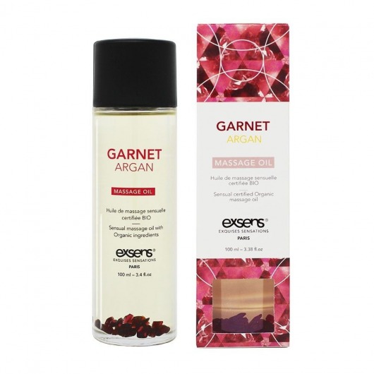 Органическое массажное масло GARNET ARGAN - 100 мл. - Exsens - купить с доставкой в Нижневартовске