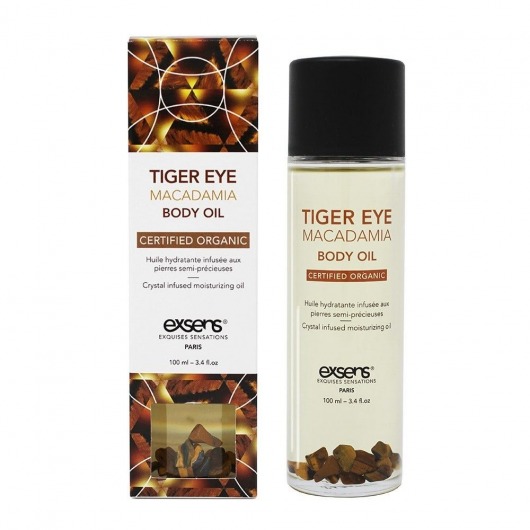 Органическое массажное масло TIGER EYE MACADAMIA - 100 мл. - Exsens - купить с доставкой в Нижневартовске