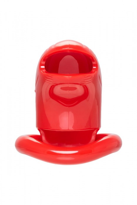 Красный мужской пояс верности из пластика - ToyFa - купить с доставкой в Нижневартовске Красный мужской пояс верности из пластика - ToyFa - купить с доставкой в Нижневартовске