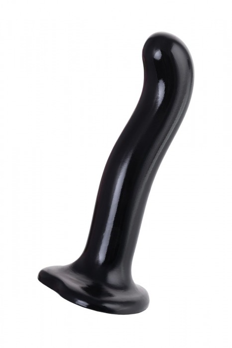 Черный стимулятор для пар P G-Spot Dildo Size M - 18 см. - Strap-on-me - в Нижневартовске купить с доставкой