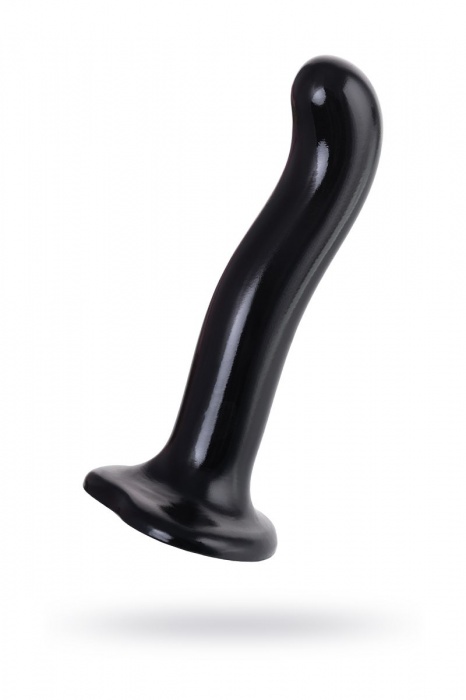 Черный стимулятор для пар P G-Spot Dildo Size L - 19 см. - Strap-on-me - в Нижневартовске купить с доставкой